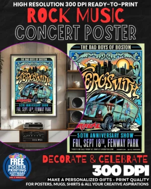 Aerosmith 6 Music Rock Concert Poster Wall Art
