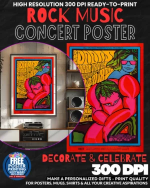 Bill Graham Presents Music Rock Concert Poster Wall Art