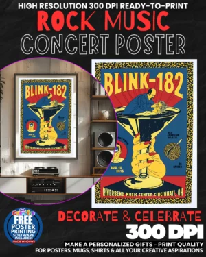 Blink 182 1 Music Rock Concert Poster Wall Art