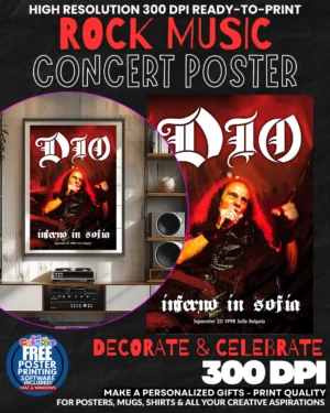 Dio 1 Music Rock Concert Poster Wall Art