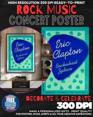 Eric Clapton 1 Music Rock Concert Poster Wall Art