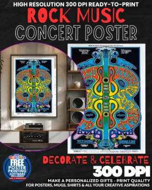 Grateful Dead 6 Music Rock Concert Poster Wall Art