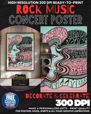 Grateful Dead 8 Music Rock Concert Poster Wall Art