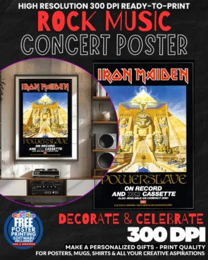 Iron Maiden 5 Music Rock Concert Poster Wall Art