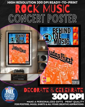 Judas Priest 2 Music Rock Concert Poster Wall Art