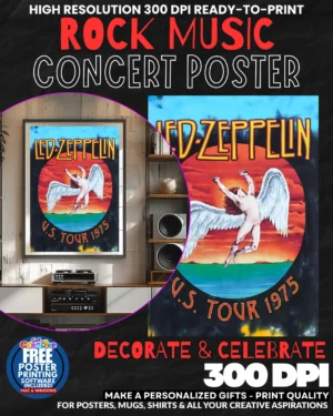 Led Zeppelin 13 Music Rock Concert Poster Wall Art