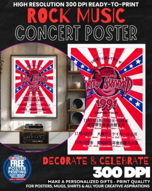 Lynyrd Skynyrd 1 Music Rock Concert Poster Wall Art