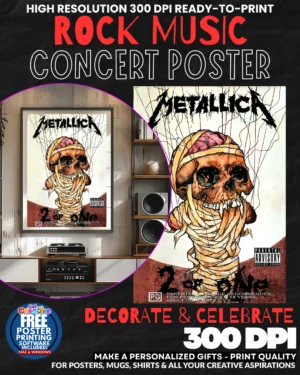 Metallcia 26 Music Rock Concert Poster Wall Art