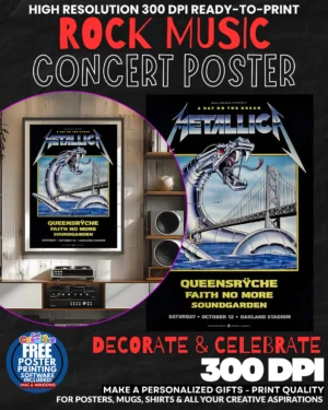 Metallica 11 Music Rock Concert Poster Wall Art