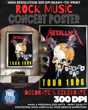 Metallica 15 Music Rock Concert Poster Wall Art