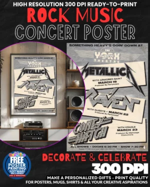 Metallica 17 Music Rock Concert Poster Wall Art