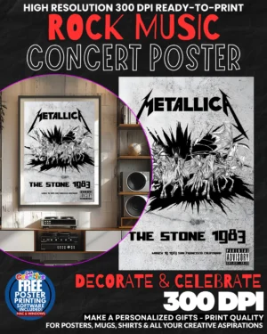 Metallica 23 Music Rock Concert Poster Wall Art