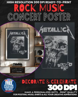 Metallica 35 Music Rock Concert Poster Wall Art