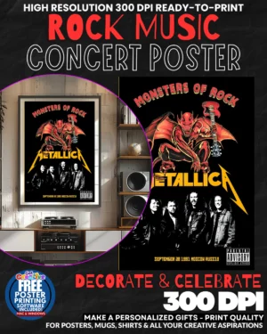 Metallica   1 Music Rock Concert Poster Wall Art