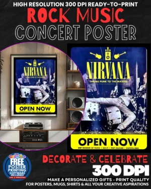 Nirvana 6 Music Rock Concert Poster Wall Art