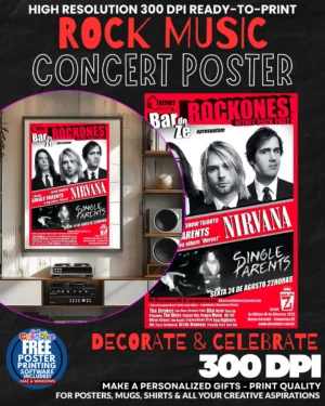 Nirvana 10 Music Rock Concert Poster Wall Art