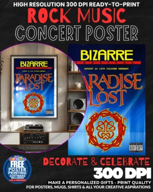 Paradise Lost 1 Music Rock Concert Poster Wall Art