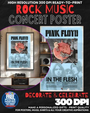 Pink Floyd 1 Music Rock Concert Poster Wall Art