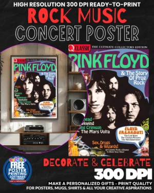 Pink Floyd 9 Music Rock Concert Poster Wall Art