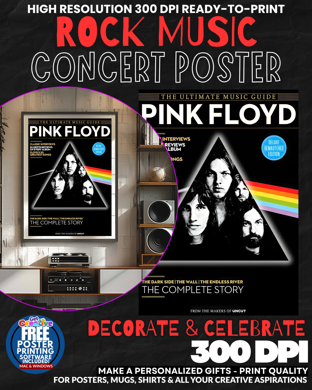 Pink Floyd 19 Music Rock Concert Poster Wall Art