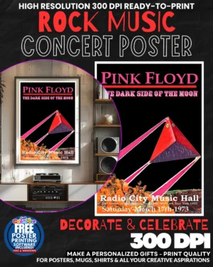 Pink Floyd 23 Music Rock Concert Poster Wall Art