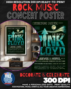 Pink Floyd 24 Music Rock Concert Poster Wall Art