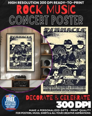 Pinnacle 1 Music Rock Concert Poster Wall Art