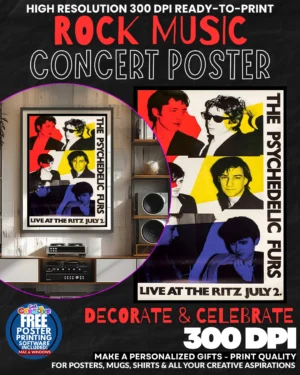 Psychadelic Furs 1 Music Rock Concert Poster Wall Art