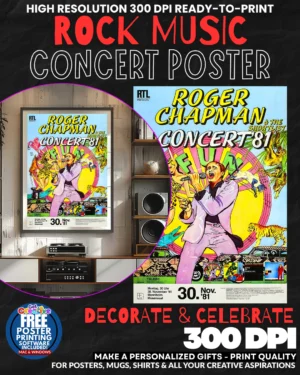 Roger Chapman 2 Music Rock Concert Poster Wall Art