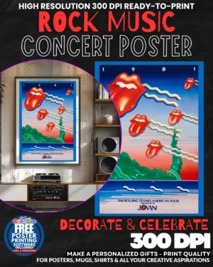 Rolling Stones 10 Music Rock Concert Poster Wall Art