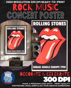 Rolling Stones 14 Music Rock Concert Poster Wall Art