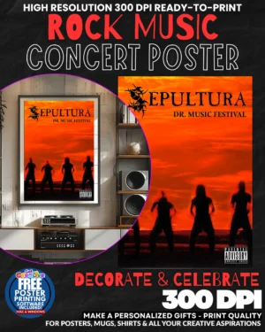 Sepultura 3 Music Rock Concert Poster Wall Art