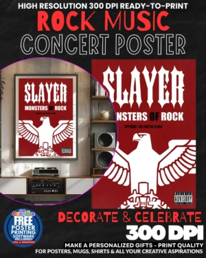 Slayer 7 Music Rock Concert Poster Wall Art