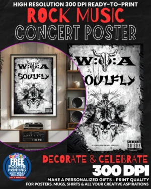 Soulfly 2 Music Rock Concert Poster Wall Art