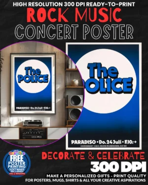 The Police 2 Music Rock Concert Poster Wall Art
