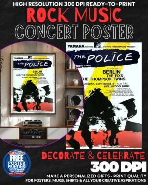 The Police 3 Music Rock Concert Poster Wall Art