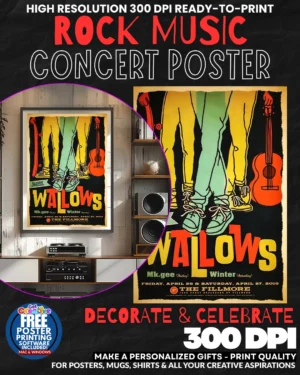 Watlows 1 Music Rock Concert Poster Wall Art