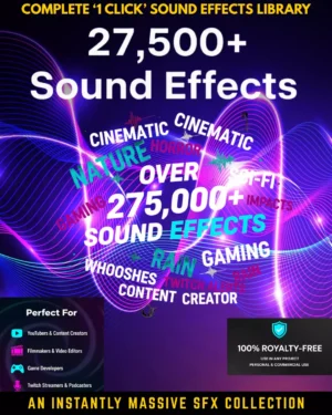Complete 27500 Sound Effects Library