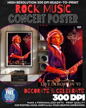 Keith Richards 2 Music Rock Concert Poster Wall Art