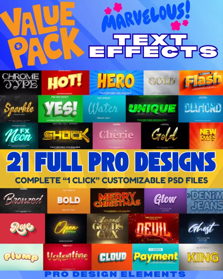 Marvelous Text Effects For Photoshop