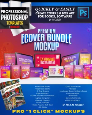Premium Ecover Mockup Photoshop Bundle