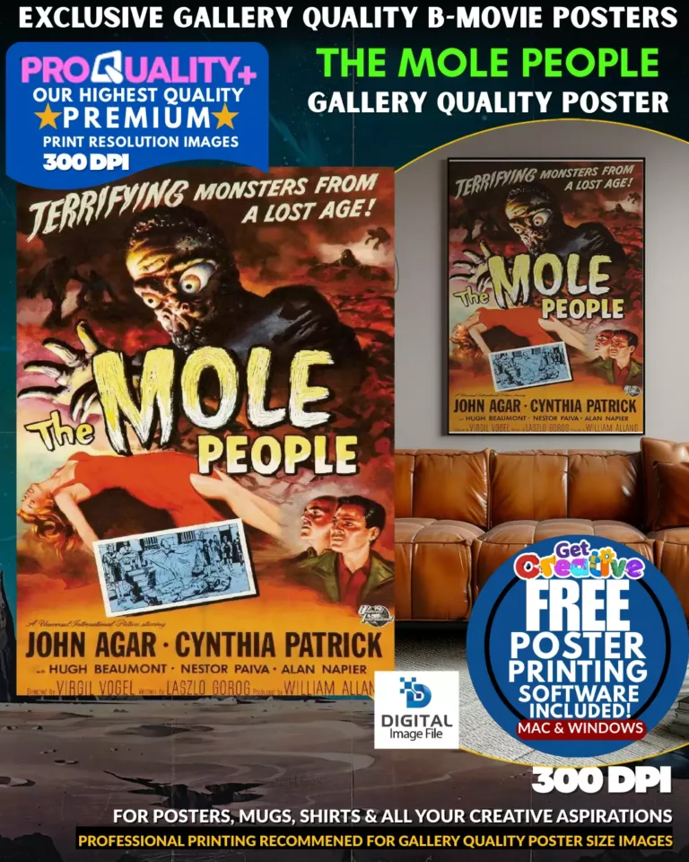The Mole People - Gallery Quality B Movie Poster