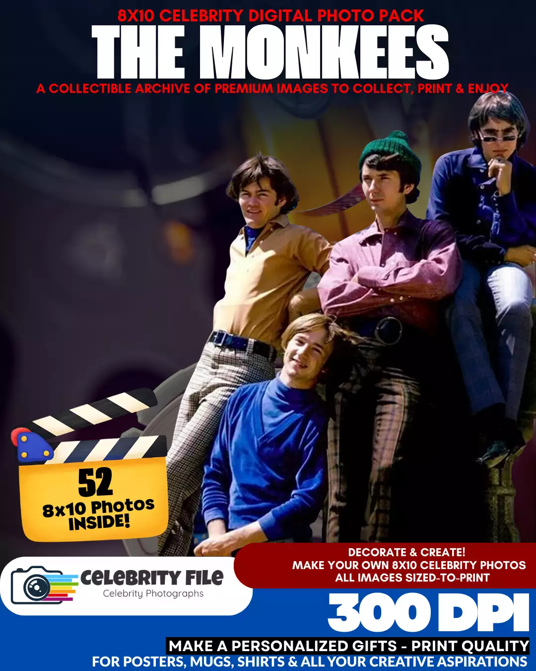 The Monkees - Celebrity 8x10 Photo Pack