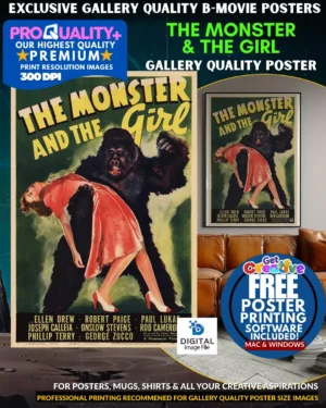 The Monster And The Girl - Gallery Quality B Movie Poster