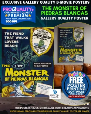 The Monster Of Piedras Blancas - Gallery Quality B Movie Poster