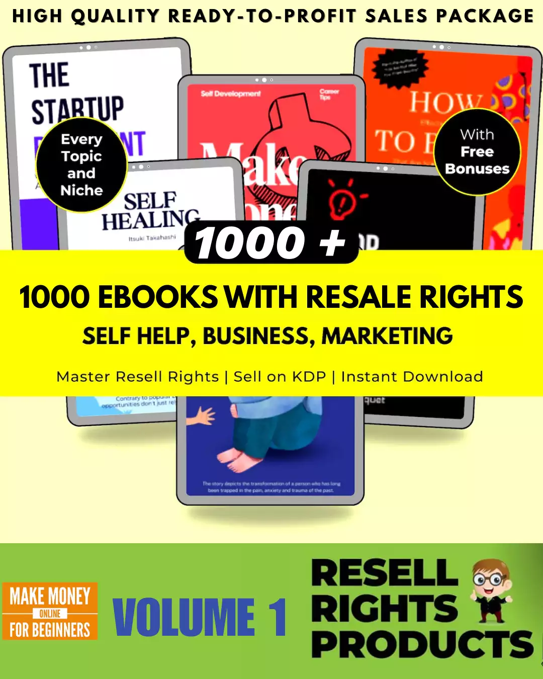 1000 Ebooks With Resale Rights - Volume 1