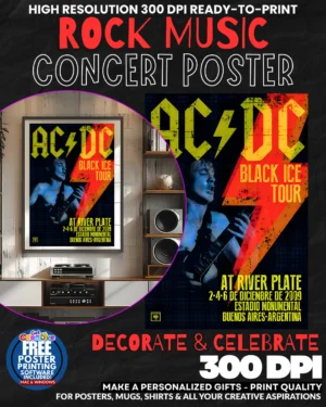Acdc 15 Music Rock Concert Poster Wall Art