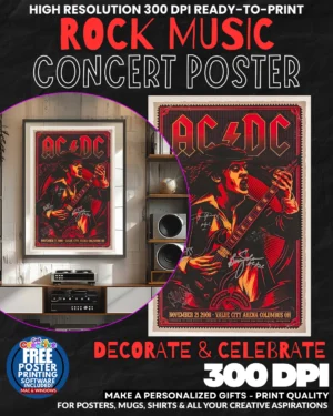 Acdc 20 Music Rock Concert Poster Wall Art