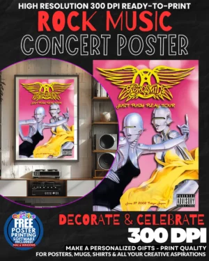 Aersomith 1 Music Rock Concert Poster Wall Art