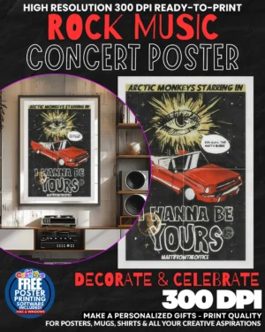 Arctic Monkeys 1 Music Rock Concert Poster Wall Art